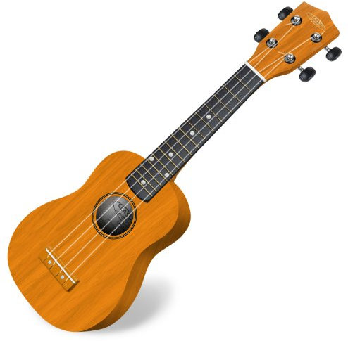 Classic Cantabile US-100 NAT Sopranukulele (Ukulele, Uke, 15 Bünde, leichtgängige Gitarrenmechanik) natur