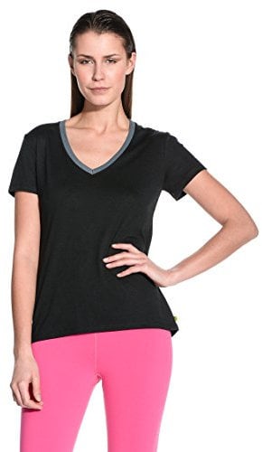 Zumba Fitness Damen WT Top Dip-It-Low V-Neck, Sew Black, M