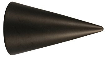 iso-design 1 Paar Endstücke Spitze schwarz für 20 mm Gardinenstangen