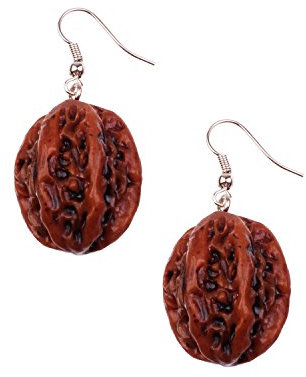 Snykk Walnuss-Ohrringe - 2 Stück – Nuss