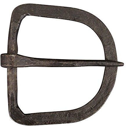 Ulfberth Handgeschmiedete Mittelalterliche Gürtelschnalle aus Stahl LARP für ca. 39 mm breite Gürtel