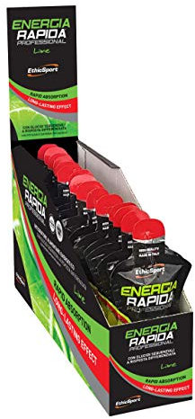 EthicSport - Energia Rapida Professional - Gusto: Lime - Confezione da 15 x 50 ml - Integratore alimentare energetico con glucidi sequenziali a risposta differenziata