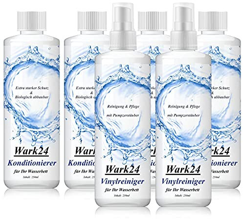 4x Wark24 Wasserbett Konditionierer 250ml & 2x Vinylreiniger 250ml