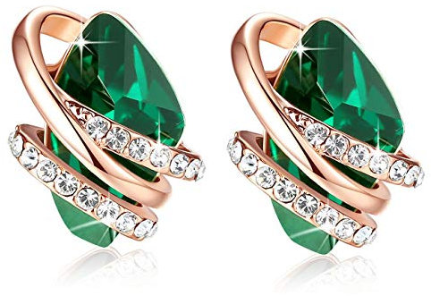 Leafael Birthstone Orecchini Donna | Birthstone Orecchini Con Pietre Curative | Orecchini Donna Pendenti Con Ciondolo Anallergico Con Confezione Regalo Inclusa