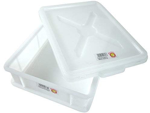 Euroshopping Contenitore per Alimenti Impasto lievitazione Pizza Pane Pasta Cassetta con Coperchio Service Fischiotto para Spruzzi in Omaggio (1 30x40+Coperchio)
