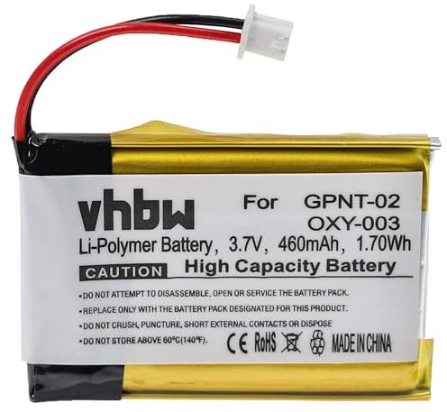 vhbw Batterie Compatible avec Nintendo Gameboy Micro (GBM), Remplacement pour Nintendo OXY-001, OXY-003,GPNT-02 - (Li-ION, 460mAh, 3.7V)