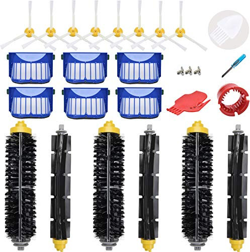 Loveco Ersatzteile Kompatibel für iRobot roomba 692 675 676 671 645 655 Vakuum (Nicht für andere roomba Modelle) 3 walzen, 8 Seiten bürsten, 6 Filter