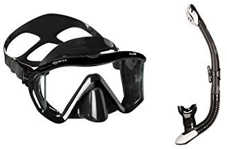 Mares i3 + Ergo Dry Maskenset Schnorchelset (schwarz/schwarz-weiß)