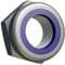 M10 Dadi Di Acciaio Legato Zincato (10 Pezzi) Antisvitamento Autobloccante Con Nylon Inserti E Zinco Rivestimelio - Dado Flangiato Di Bloccaggio ISO 10511 DIN 985 (10mm Ø)