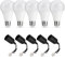 PerfectHD 5x Baufassung Set | E27 | LED Birne 15W | 1250 Lumen 4000K | Renovierfassung Lampenfassung Baustellenfassung | 11 cm Anschlussleitung | inkl. Aufhänger | 5 Stück