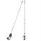 Cocktail Mixing Stick Stainless Steel Long Handle Spoon Exquisite Non-Slip Twisted Handle Mixing Layering Tool for Bar Bartender Beverage Coffee(Spoon-Silver)