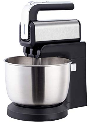 JHNEA Stand Mixer, Classic Separated Hand and Stand Mixer, MixMaster 300 Watt, Soft-Start Technology Stand Mixer, 3.5 L, 5 Speeds with All Copper Motor,Black