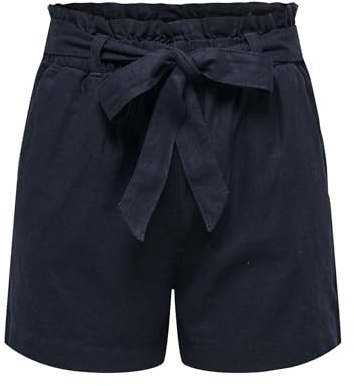 JdY Damen Jdysay Mw Linen WVN Noos Shorts, Sky Captain, 34 EU