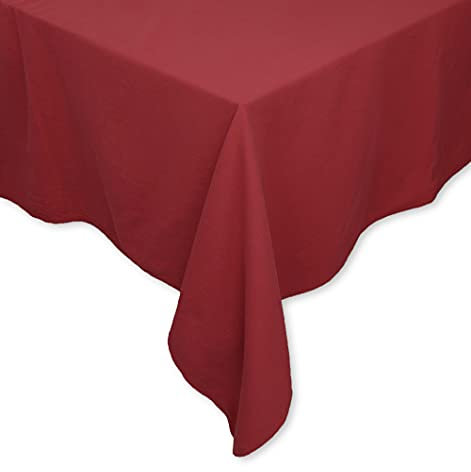 Tischdecke Tischwäsche Leinen-Optik Lissabon Uni einfarbig Tischtuch Verschiedene Größen/Farben (Granatapfel, 160 x 300 cm)