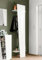 Dmora - Mobilier d'entrée Sante, Entrée multifonction moderne, Casier polyvalent pour hall d'entrée, 100% Made in Italy, 50x30h200 cm, Blanc brillant