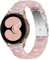 Miimall Correa de Resina Compatible con Samsung Galaxy Watch FE/5/5pro/4/4 Classic/3/Active 2, 20mm Ligera Pulsera con Hebilla de Metal, Correa de Repuesto para Samsung Galaxy Watch, Rosa Claro