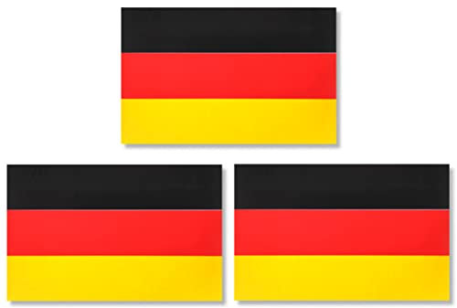 JBCD 3 Stück Deutschland Flagge Magnet Aufkleber Deutschland Flagge Magnet Aufkleber Schwerlast Deutschland Deutschland Aufkleber Magnet Aufkleber für Autos Fahrzeuge LKW 3x5 Zoll