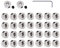 YXQ Plane Landing Gear Wheel Stop 0.12/3.1mm Wheel Collar for RC Airplane Model Aircraft(30-Pack)