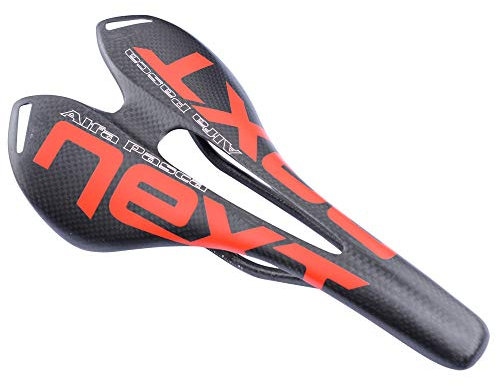 Alfa Pasca Carbon Sattel 275 * 143mm MTB Sattel 3K Matt Rennradsattel Carbon Rot Fahrrad Sattel