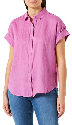 United Colors of Benetton Camicia 5BMLDQ03D, Rosa 0K9, XS Donna