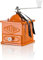 Elma Molinillo Café Manual de Estilo Vintage con Dos Posiciones de Ajuste | Chapa, Uso Decorativo, Color Naranja, 10,5 x 10,5 x 15,5 cm | No Muele Café