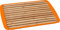 BRUNNER 0830056N.C11 Schneidebrett 2 in 1, Material Bambus und Melamin, Breadboard Farbe Orange 36 x 24 cm