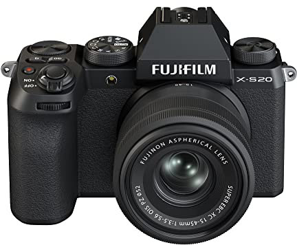 Fujifilm X-S20 Mirrorless Digital Camera XC15-45mm Lens Kit Black