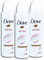 3 er Pack Dove Deo-Spray Anti-Transpirant Soft Feel 3 x 150 ml