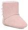 UGG Baby Bailey Bow, Stivali alla Moda Unisex-Bimbi 0-24, Rosa Conchiglia, 18 EU