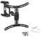 Hama TV Wandhalterung schwenkbar, neigbar, Langer Arm (TV Wandhalterung 32-65 Zoll, VESA 100x100 bis VESA 400x400, bis 25kg, ausziehbare Halterung, mit Fischer-Dübeln) schwarz