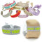 LS-LebenStil Exklusives Statement Armband Quasten besticktes Boho Canvas Webarmband (Good Vibes Grau Neon Grün)