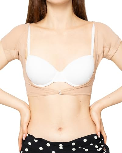 Fibershirts® Anti-Schweiß-Oberteil für Damen - Saugfähiges und Weiches Unterhemd - 100% Schutz Vor Schweißflecken - ArmPads Pro und Silver-Behandlung - Top