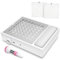 Madenia Professional Nail Dust Collector with 2 Reusable Filters and 1 Brush, Low Noise Dust Collector Nail Salon, Powerful Nail Dust Extractor Fan for Acrylic Gel Nails, White