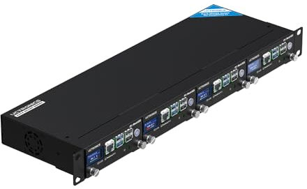 UCTRONICS Pi 5 Rack Pro, Raspberry Pi 5 NVMe Rack with 4 × M.2 NVMe SSD Base, PCIe to NVMe, Safe Shutdown, 0.96 Color LCD