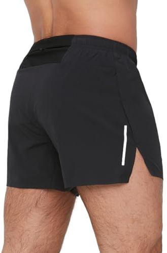 Wayonge Short de sport pour homme - Pour la course à pied et le marathon - Avec slip intérieur - Séchage rapide - Respirant