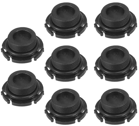 Partuto Ölablassschraube Für BMW 228i 14-18 Kunststoff Schwarz 8 Stück | OE-Nr. 11137605018, Für BMW 320i 15-16, 328i 12-16, 428i 14-16, 528i 12-16, X1 13-15, Z4 12-16, Hochwertig, Verschleißfest