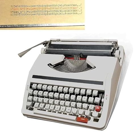 Tragbare Retro-handschreibmaschine, 1980 Klassische Nostalgie, Traditionelle Altmodische Mechanische Schreibmaschine, Englische Schreibmaschine, Normale Gebrauchs-Vintage-Schreibmas(Color:60%-70% new)
