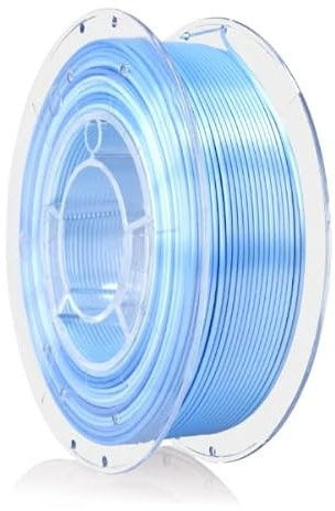ROSA 3D PLA Multicolour Silk Filament 1.75 mm für 3D Drucker | Druckmaterialien Leicht Glänzend PLA Rainbow 3D Drucker Filament | 3D Printing Materials | Gefroren Spule 0,35 kg