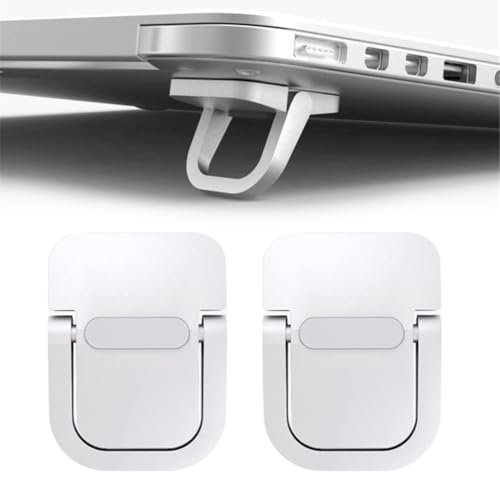 XPEX 1 par de soportes para computadora portátil, soporte para computadora portátil, soporte plegable de plástico para computadora portátil, accesorios para PC, soporte adhesivo Invisible