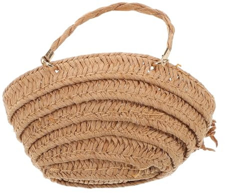 YARNOW Bolsa De Bolsa De Mano Mini Cestas para Manualidades Casa De Muñecas Cesta De Compras En Miniatura Bolsa De Playa De Bolsa De Exhibición De Muñecas Útiles