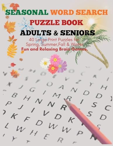 Seasonal Word Search Puzzle Book: for adults and seniors