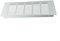 Rejilla de ventilación rectangular de aluminio, diseño de malla, cubierta de ventilación para armario, baño, gabinete de computadora, impermeable, fácil instalación, plateado (150 x 300 mm)