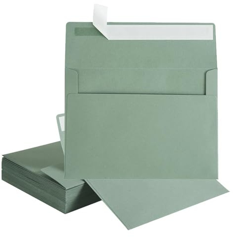 25 Stück Briefumschläge Maigrün, Din C6 Birkengrün (Grün), 16×10.8Cm Kuverts Ohne Fenster für Weihnachten, Edle Kuverts für Große Einladungen und Karten Zum Geburtstag Oder Hochzeit