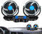 Ventilateur De Refroidissement Pour Voiture, Ventilateur Véhicule Double Tête, 3 Vitesses De Vent Souffleur Auto Et Domestique Pour Camions Camping Cars Et Maison
