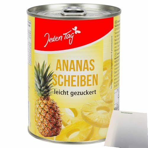 usy Bundle für Jeden Tag Ananas Scheiben leicht gezuckert (580ml Dose) + usy Block