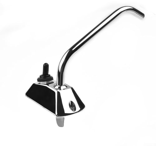Besttoolifes Rubinetto elettrico dell'acqua da 12 V, base in lega di zinco e beccuccio oscillante in acciaio inossidabile, rubinetto girevole a 360° per roulotte, barche, camper, camper