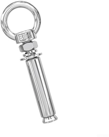 Bulloni ad espansione in acciaio inossidabile 304 con viti a occhiello e filettatura di ancoraggio da parete 6/8/10 mm per montaggio sicuro su pareti e cemento (M10 x 80)