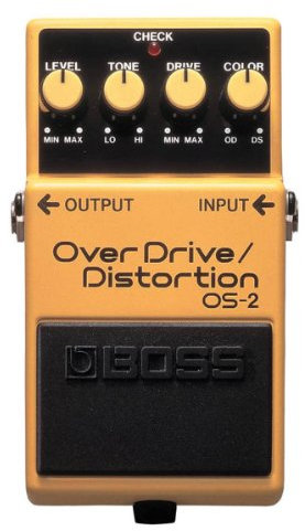 BOSS Overdrive/Distortion Guitar Pedal (Os-2),Gold