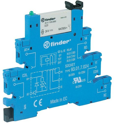 Finder Serie 38 – Modul Rele Borne Schraube mit 48 VAC/DC