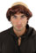 WIG ME UP - 739-P33 Karneval Fasching Halloween Perücke Mittelalter Mönch Tonsur Priester